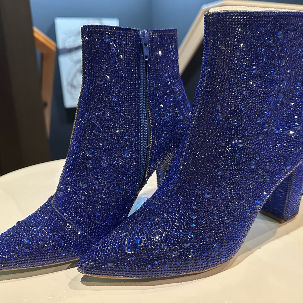 Betsey Johnson Cady Boots Sapphire size 7.5